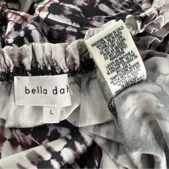 NWT Bella Dahl Lucy Raglan Sleeve Shirred Neck Top Rustic Stripe Large - Picture 11 of 11